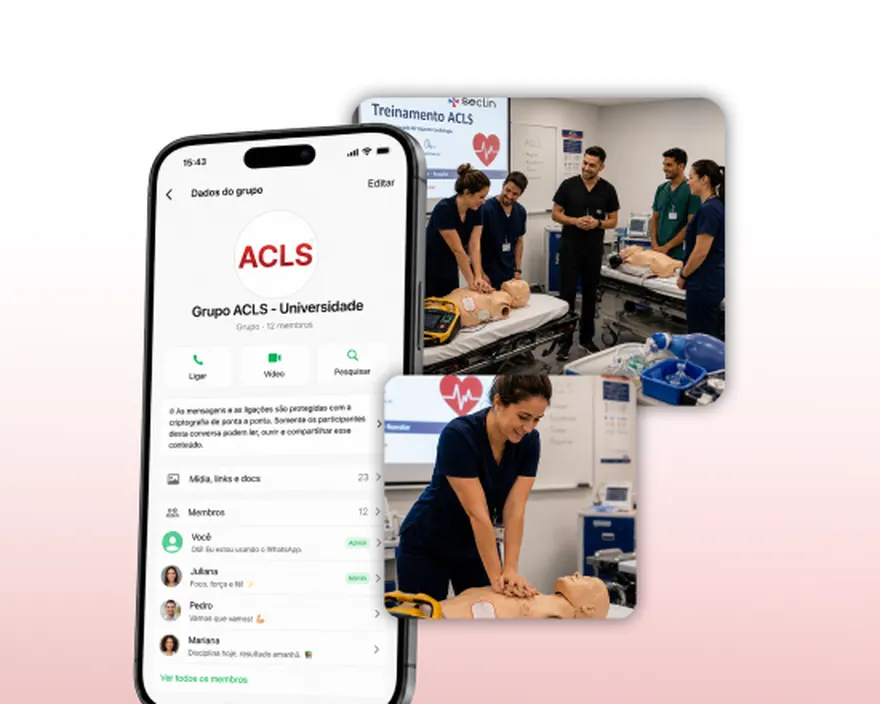 Curso ACLS em treinamento prático